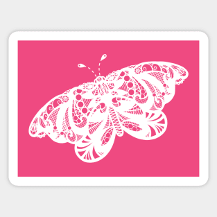 Flutterby white Sticker